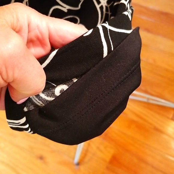 KARL LAGERFELD PARIS Black&White SZ 14 Dress with Side Ruching. - Picture 7 of 12